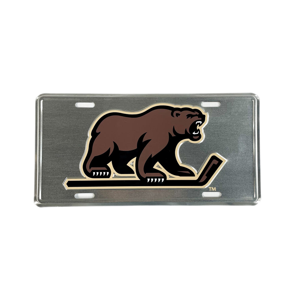Hershey Bears Silver License Plate