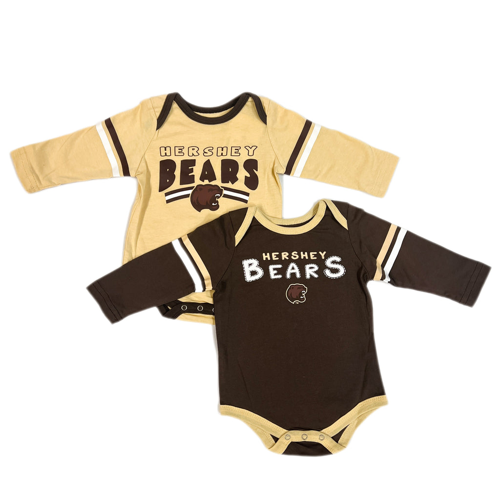 Hershey Bears Brown/Yellow Onesie 2 Pack